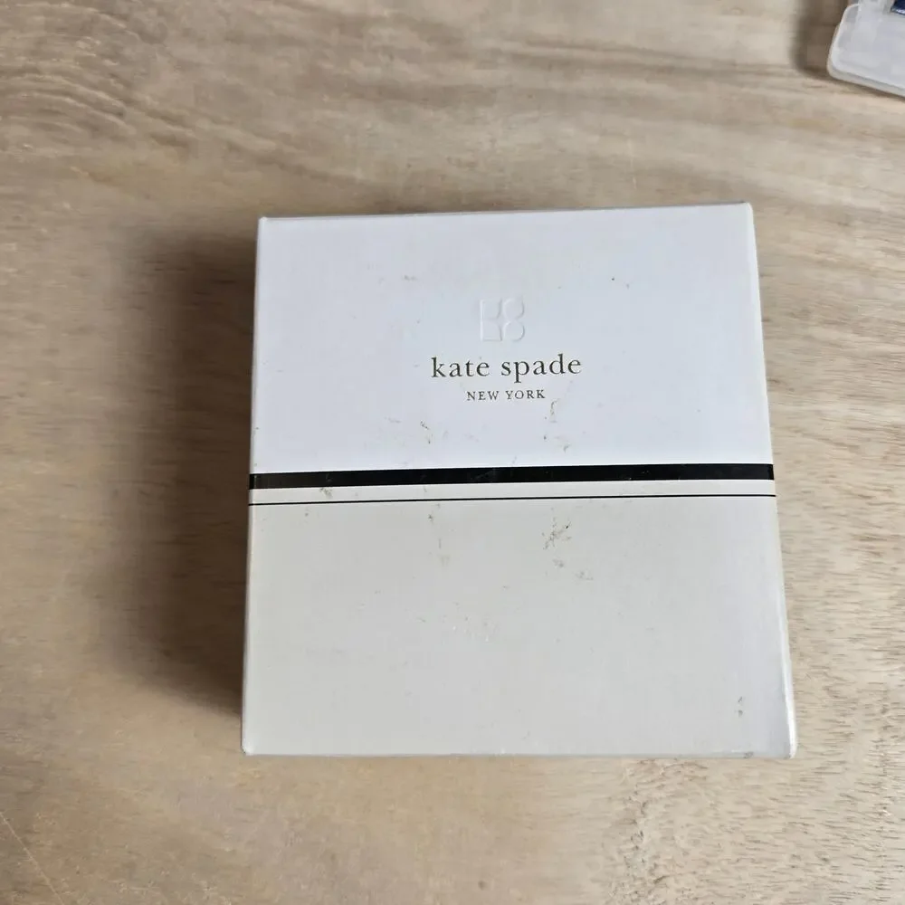 Kate Spade Library Stripe mini salt pepper shakers 2 pairs